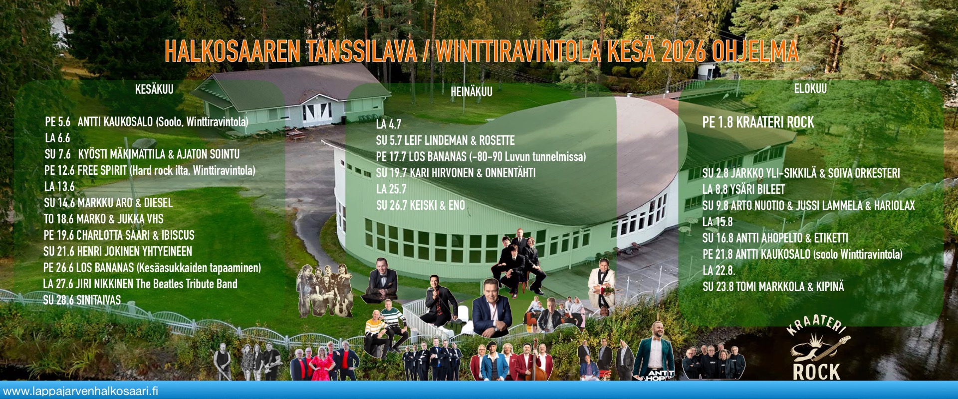 HALKOSAAREN TULEVAA OHJELMAA 2026