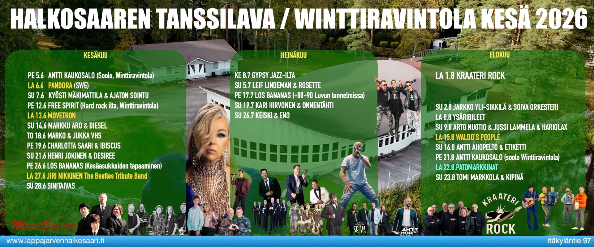 HALKOSAAREN TULEVAA OHJELMAA 2026